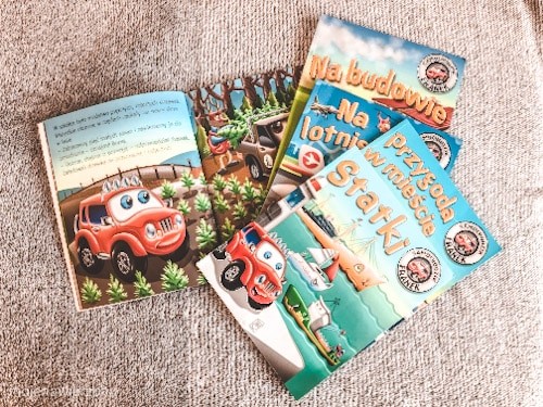 książeczki dla dzieci auta